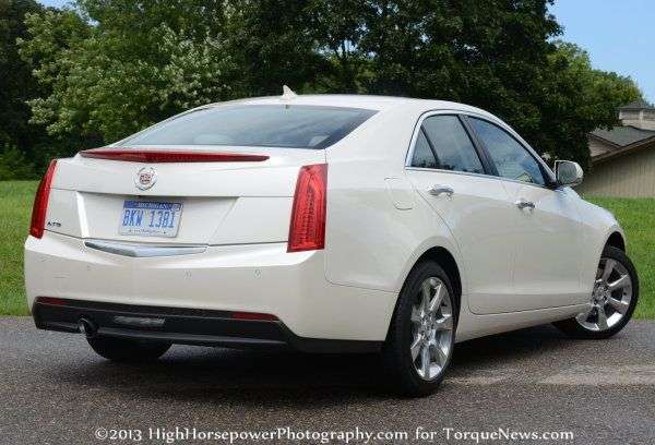 The rear end of the 2013 Cadillac ATS 2.5L Luxury 