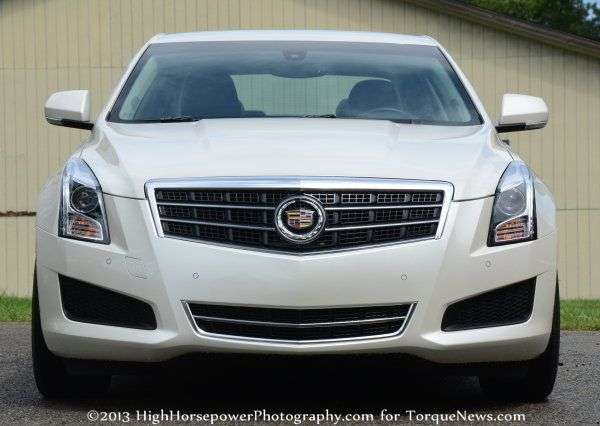 The front end of the 2013 Cadillac ATS 2.5L Luxury 