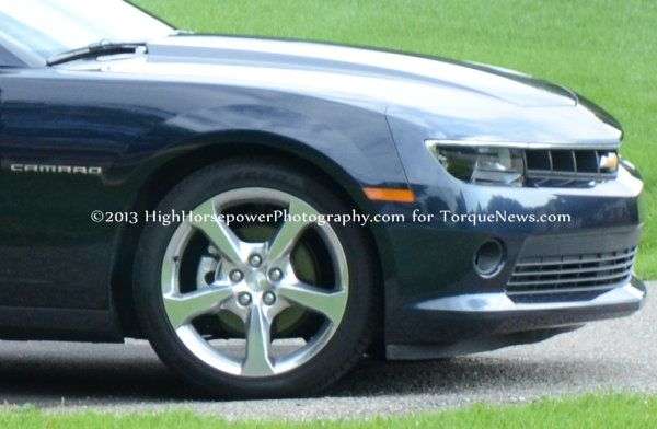 A Close up Shot of the Front End of the 2014 Chevrolet Camaro V6 Convertible