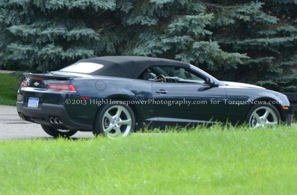 A Rear Corner Shot of the 2014 Chevrolet Camaro V6 Convertible