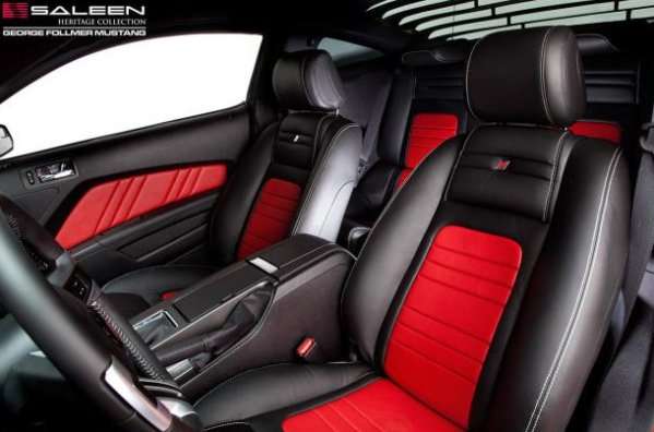 The interior of the Saleen George Follmer Edition Mustang