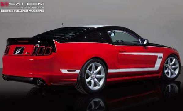 The rear end of the Saleen George Follmer Edition Mustang