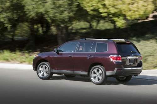 2012 Toyota Highlander rear view