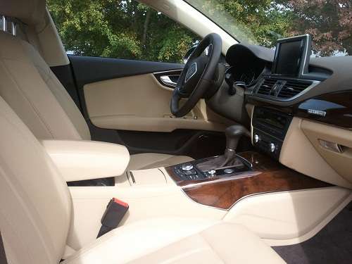2012 Audi A7 front seat interior