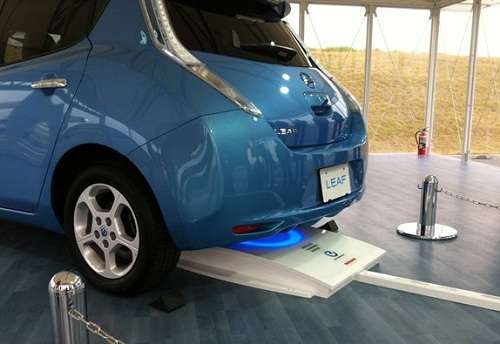 Nissan Leaf Wireless Charging