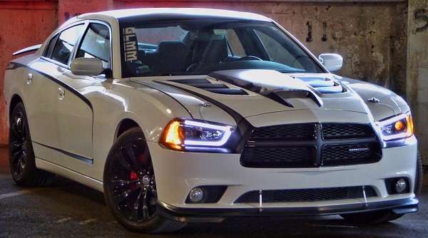 White Dodge Charger