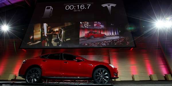 Tesla Model S Battery Swap