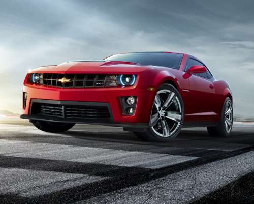 The front end of the 2012 Chevy Camaro ZL1
