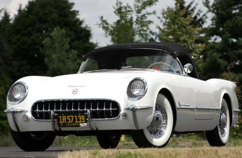 A supercharged 1953 Chevrolet Corvette