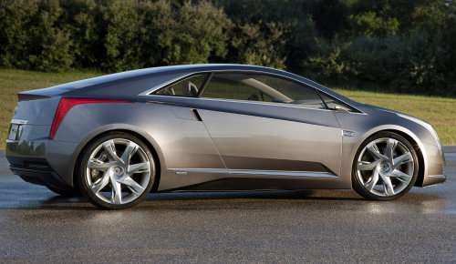 A rear shot of the 2009 Cadillac Converj