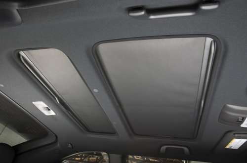 The panoramic moon roof of the 2012 Scion tC
