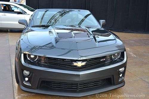 A look at the front end of the new 2012 Chevrolet Camaro ZL1 Convertible 