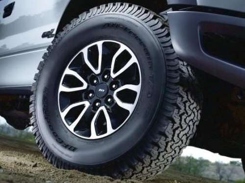 The 2012 Ford F150 SVT Raptor wheels