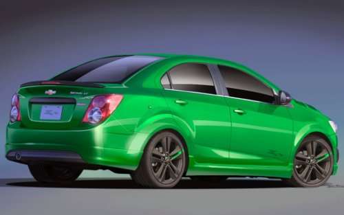 The Chevrolet Sonic Z-Spec 1 Concept from the back