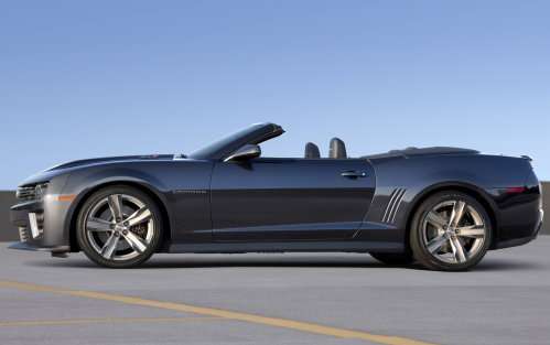 A side view of the 2013 Chevrolet Camaro ZL1 Convertible
