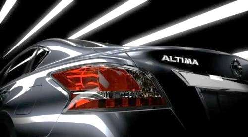 A screenshot from the 3rd 2013 Nissan Altima teaser video