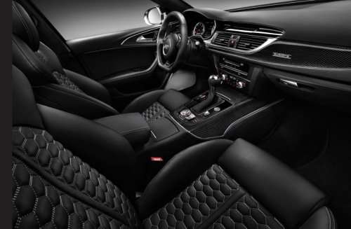 The interior of the new 2013 Audi RS6 Avant 
