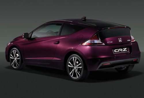 The rear end of the 2013 Honda CR-Z