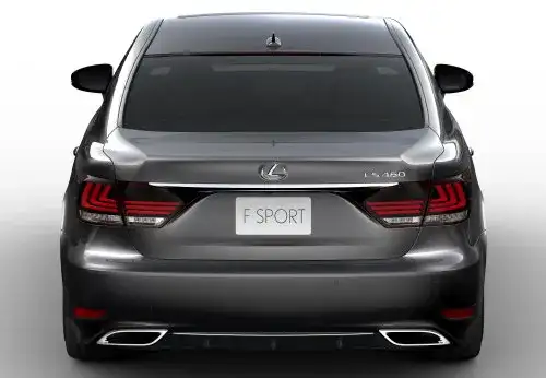 The 2013 Lexus LS 460 F Sport from the rear