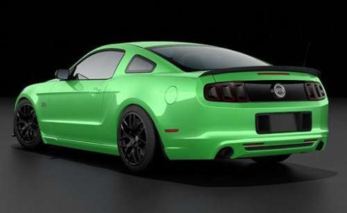 The 2013 Ford Mustang RTR Spec 1 rear end