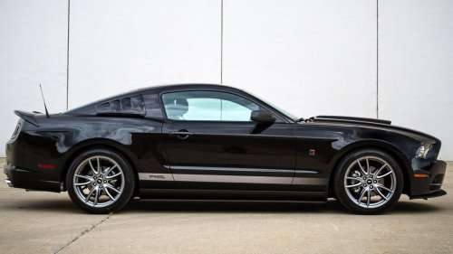 The side profile of the 2013 Roush RS Mustang