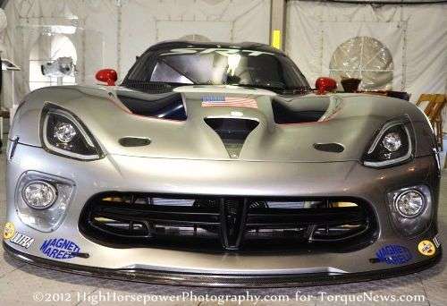 The 2013 SRT Viper GTS-R front end