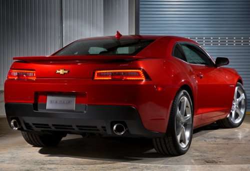 Another angle of the rear end from the 2014 Chevrolet Camaro SS