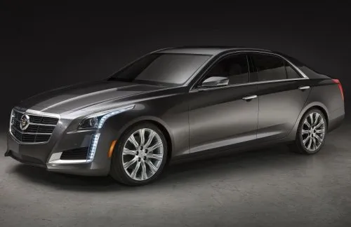 A full side shot of the new 2014 Cadillac CTS