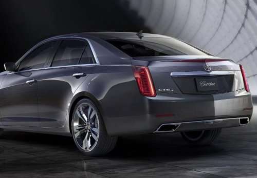 The full rear end of the 2014 Cadillac CTS
