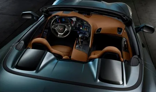 The interior of the 2014 Chevrolet Corvette Stingray Convertible