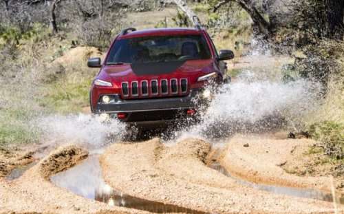 2014 Jeep Cherokee Trailhawk in the mud