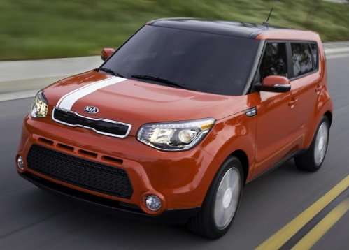 The front end of the 2014 Kia Soul