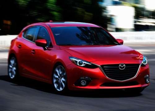 The front end of the 2014 Mazda3