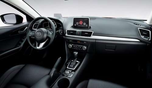 The interior of the 2014 Mazda3
