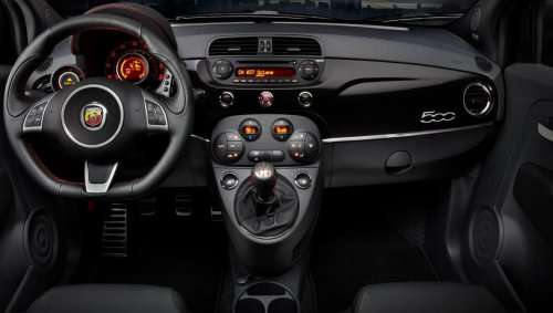 A look at the interior of the 2012 Fiat 500 Abarth