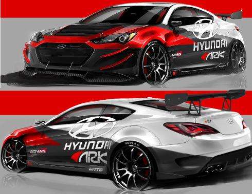 The ARK Performance Hyundai Genesis R-Spec Coupe super tuner track edition