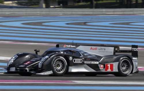 The side of the Audi R18 TDI race car