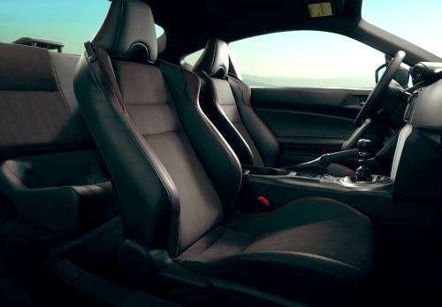 The seats of the 2013 Subaru BRZ