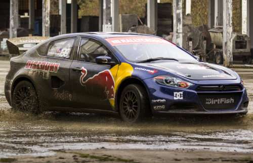 The 2013 Red Bull Racing Dodge Dart rally car