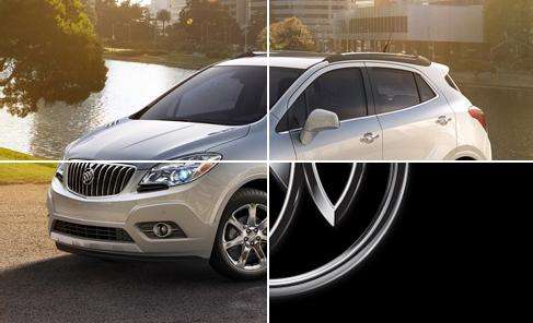 The 2013 Buick Encore with three sections uncovered