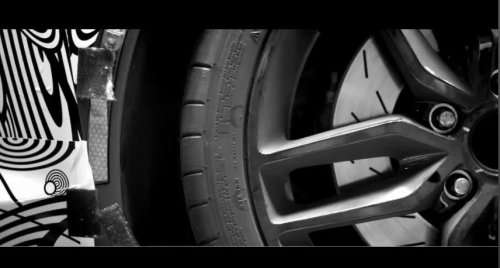 The wheel and brake rotor of the 2014 Chevrolet Corvette