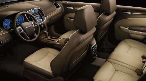 An interior view of the 2012 Chrysler 300C Luxury Series Sedan