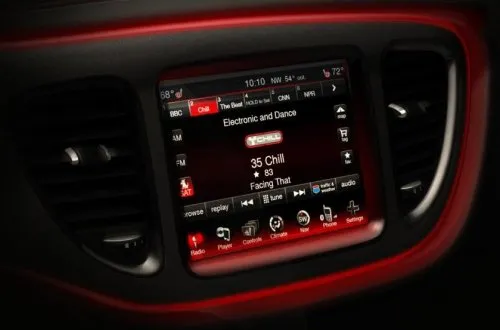 The center stack of the 2013 Dodge Dart