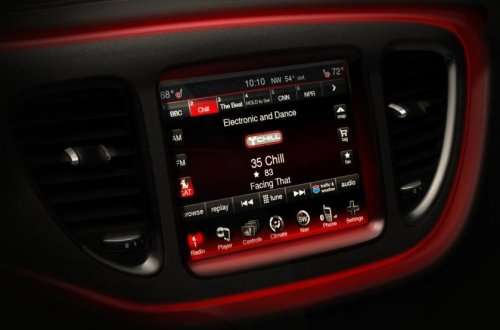The center stack of the 2013 Dodge Dart