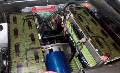 The 2013 DeLorean DMC-12 Electric battery
