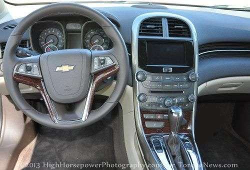 The dash of the 2013 Chevrolet Malibu Eco 2SA