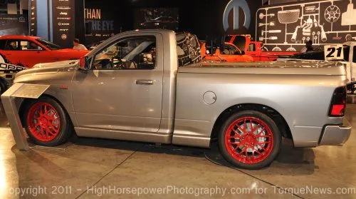 A side profile of the Ram 392 Quick Silver