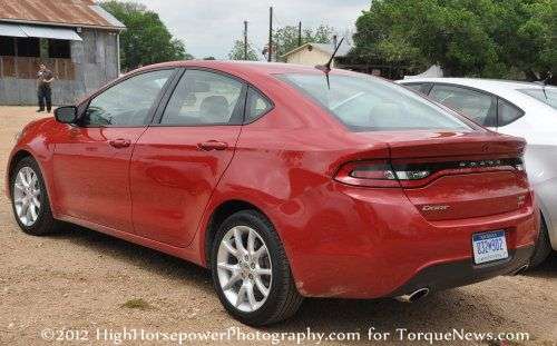The side of the 2013 Dodge Dart SXT Turbo