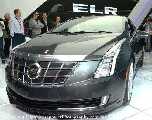 The front end of the 2014 Cadillac ELR