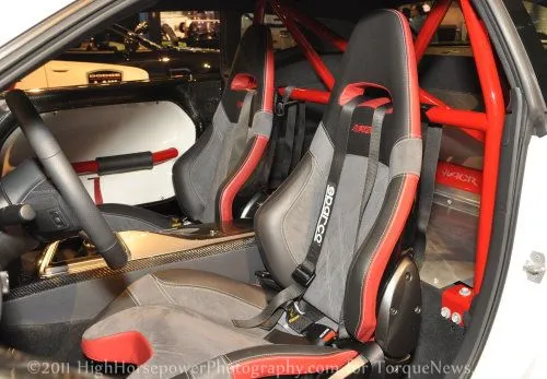 The interior of the Dodge Challenger SRT8 ACR